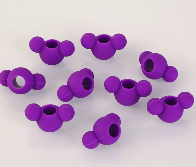 Mickey Mouse Purple Beads